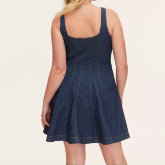 Kate Spade X Target Denim Seamed Mini Dress 10 NEW - Picture 5 of 6